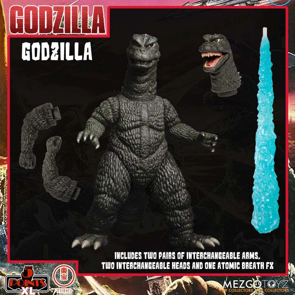 Sada figurek Godzilla: Destroy All Monsters 5 Points XL Action Figures Deluxe Box Set Round 1