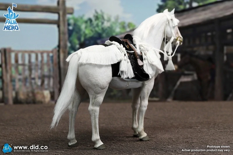 Figurka koně White Horse Figure 1/12 Palm Hero Series