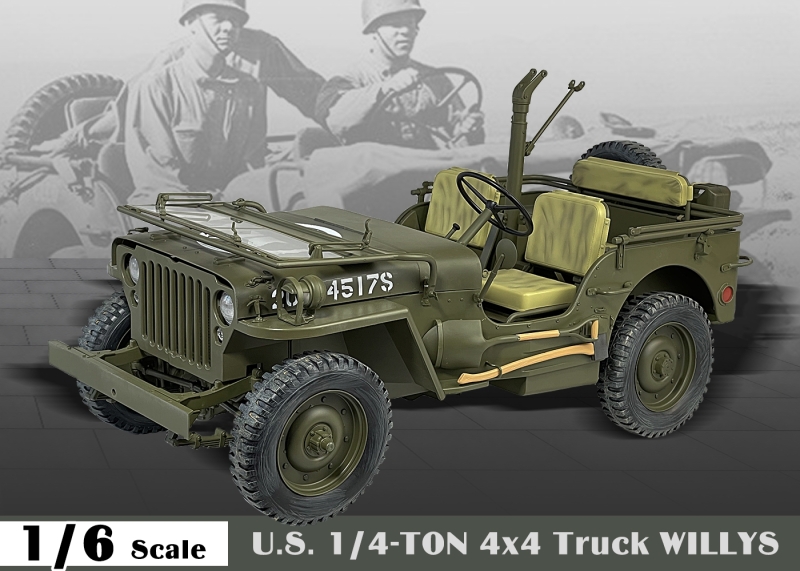 Automobil U.S. 1/4-Ton 4x4 Truck Willys 1/6
