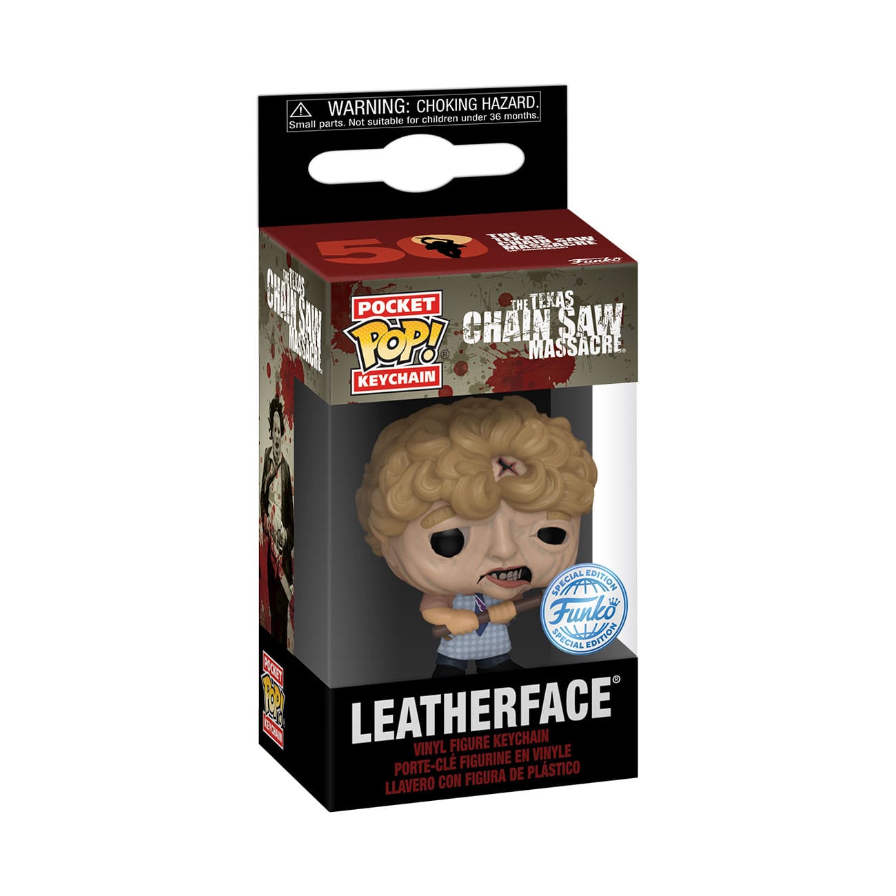 Přívěsek Leatherface - Texas Chainsaw Massacre POP! Vinyl Keychain 4 cm
