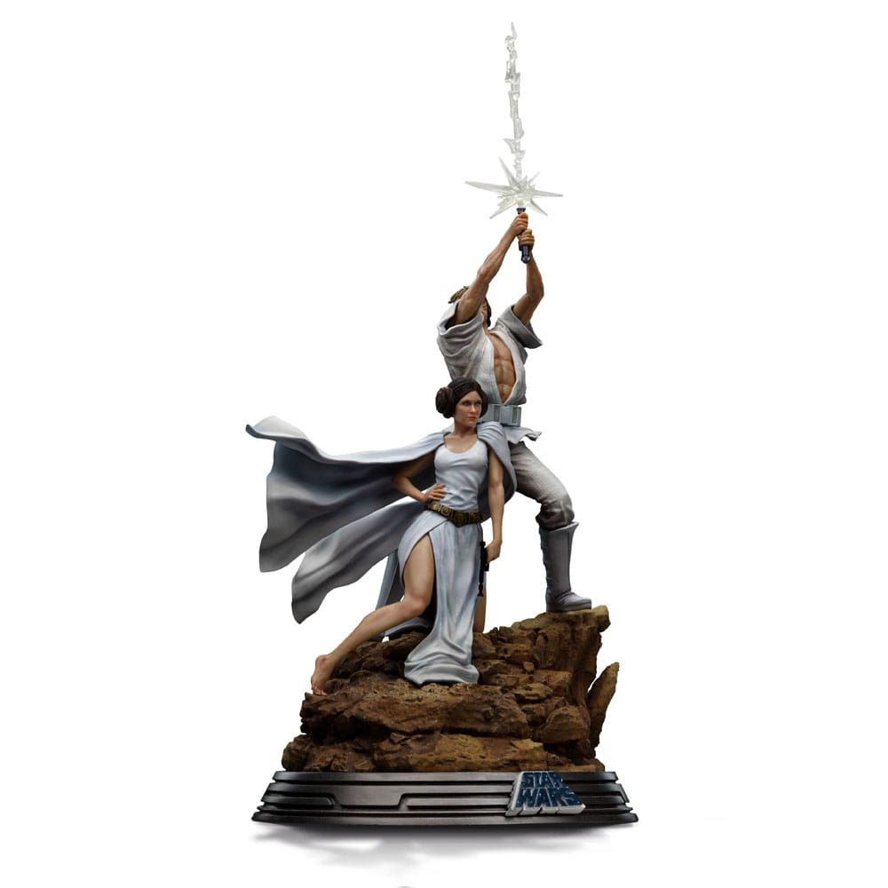 Soška Luke and Leia - Star Wars Deluxe Art Scale Statue 1/10