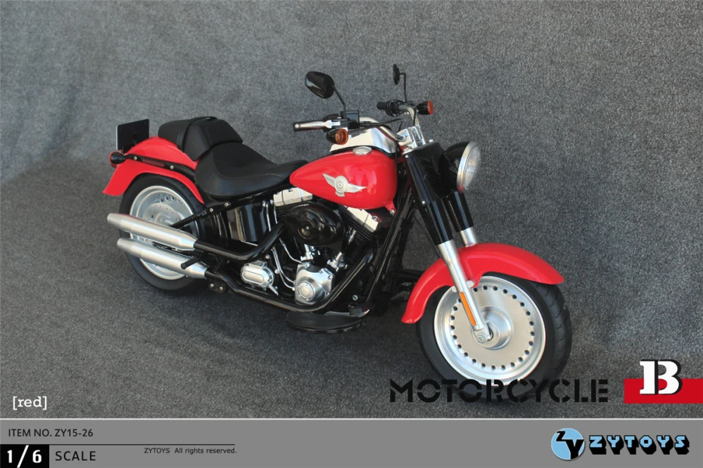 Motocykl pro 1/6 figurky - HD Type Motorcycle (Red)