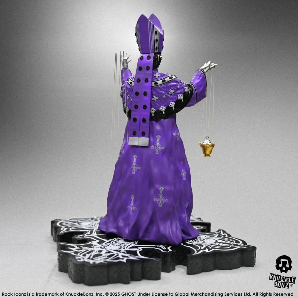 Soška Papa V Perpetua Purple Robes - Ghost Rock Iconz Statue 