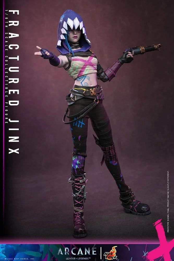Figurka Fractured Jinx - Arcane: League of Legends 1/6 Action Figure