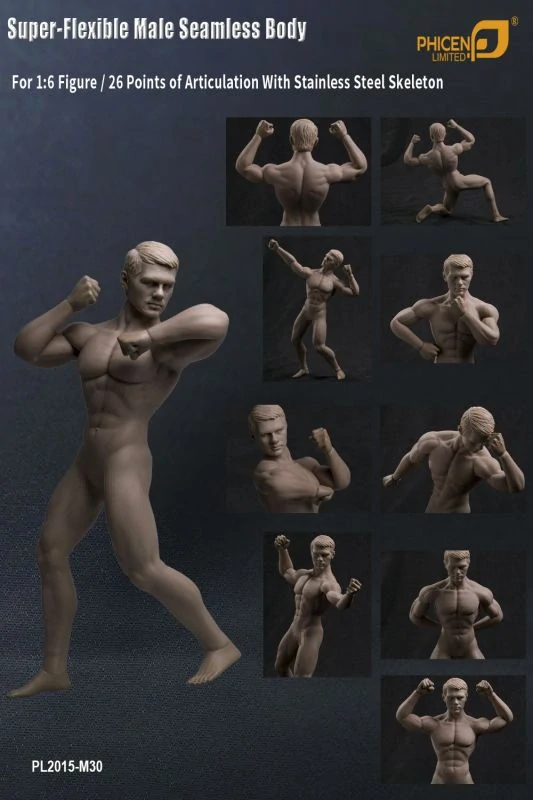 Tělo pro 1/6 figurky Super Flexible Male Seamless Muscular Body