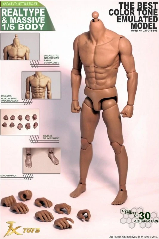 Tělo pro 1/6 figurky Caucasian Male Body