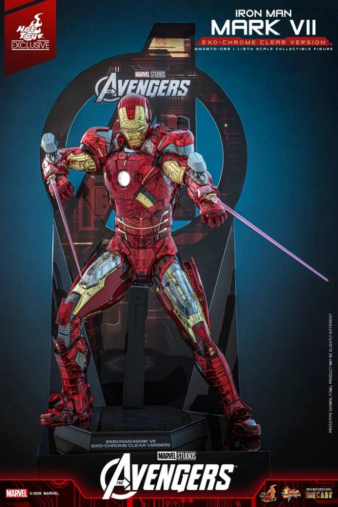Figurka  Iron Man Mark VII (Exo-Chrome Clear Version) - Avengers 1/6 Exclusive Action Figure 