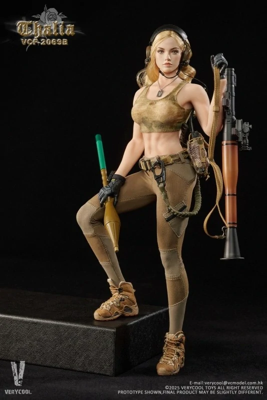 Figurka Thalia (Blonde Hair) - Desert Female Soldier 1/6 Action Figure