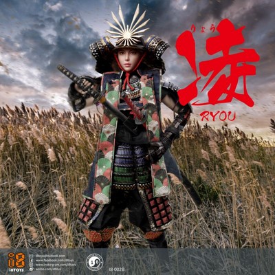 Figurka Ryou Female Samurai in Black Armor 1/6 Action Figure