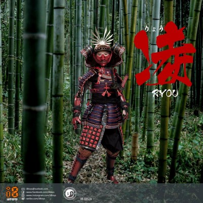 Figurka Ryou Female Samurai in Red Armor 1/6 Action Figure