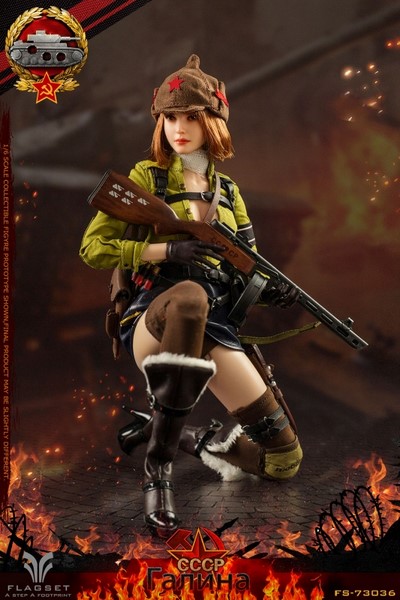 Figurka Galina - Soviet Tank Lieutenant 1/6 Action Figure
