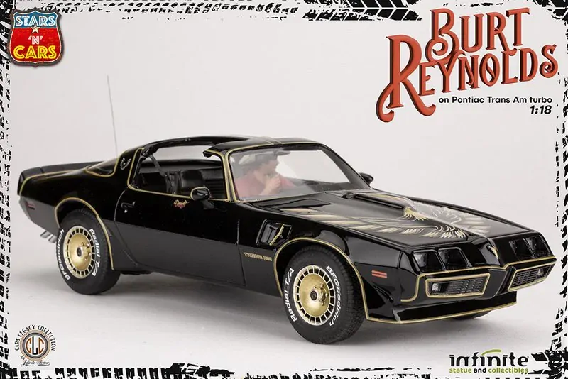 Soška BURT REYNOLDS ON PONTIAC 1/18 RESIN STATUE