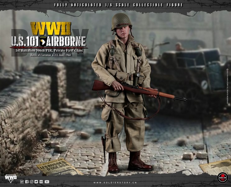 Figurka Private First Class - US 101st Airborne : Battle Of Carentan 6-13 June 1944 1/6 Action Figure