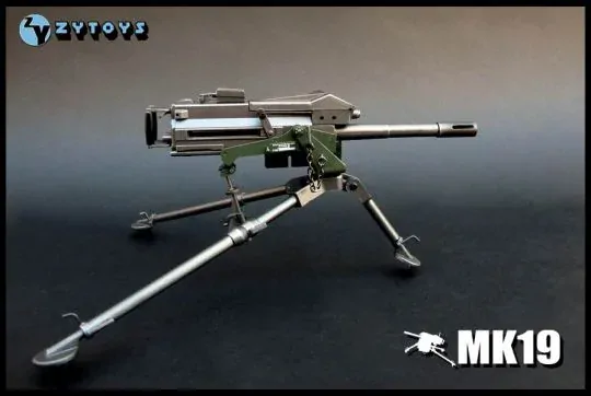 Zbraň pro 1/6 figurky MK19 Grenade Launcher Grey