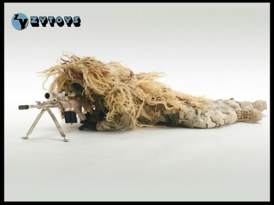 Sada příslušenství pro 1/6 figurky Special Combat Sniper Suit (Desert)