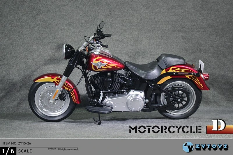 Motocykl pro 1/6 figurky - HD Type Motorcycle (Red)
