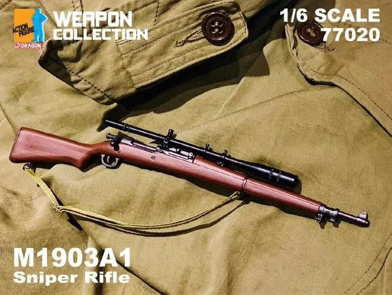 Zbraň pro 1/6 figurky - Springfield M1903A1 Sniper Rifle (Brown)