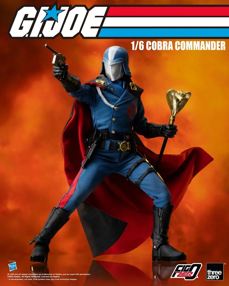 Figurka Cobra Commander - G.I. Joe FigZero Action Figure 1/6