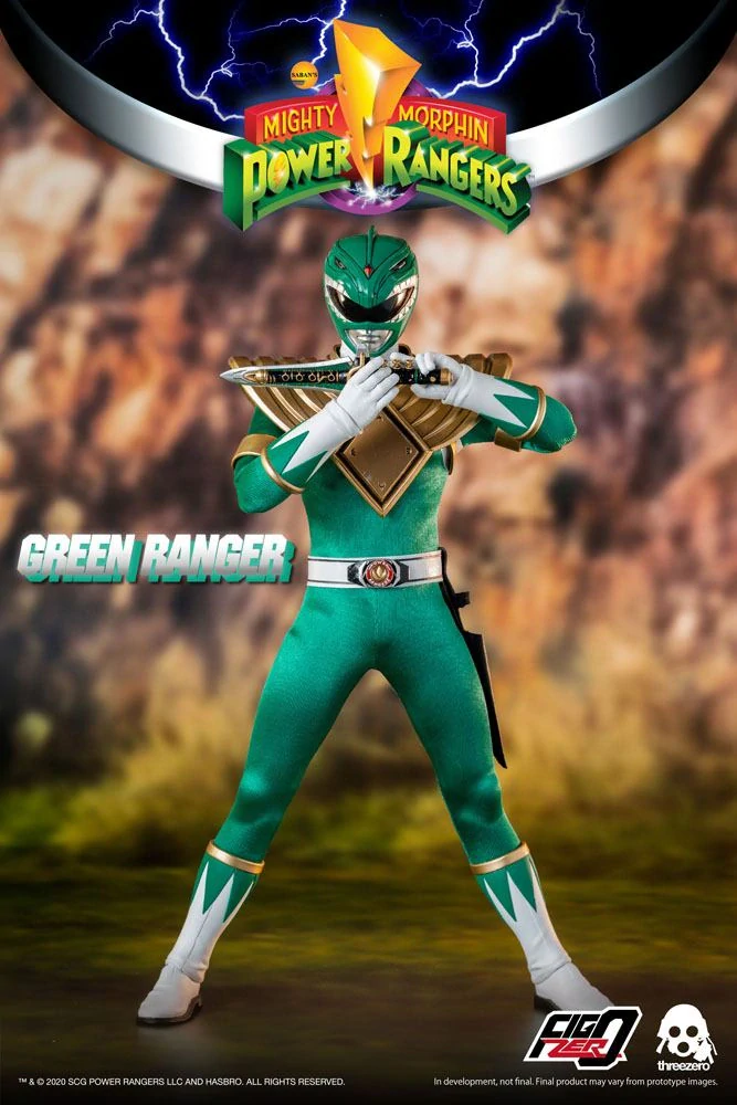Figurka Green Ranger - Mighty Morphin Power Rangers FigZero Action Figure 1/6