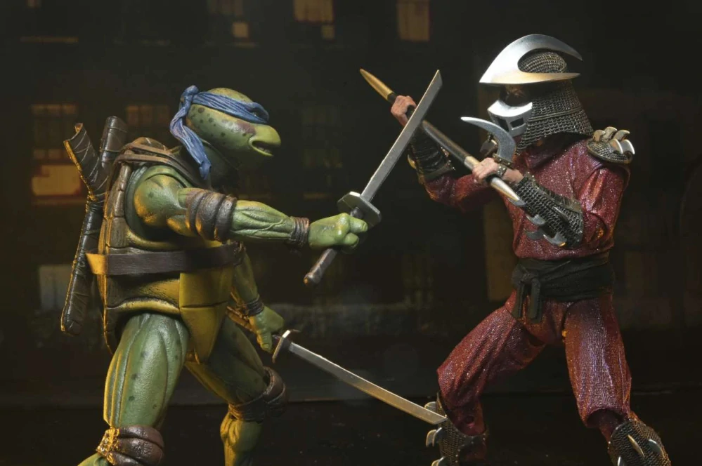 Figurky Roof Top Battle Shredder vs Leo - Teenage Mutant Ninja Turtles (1990 Movie) Action Figure