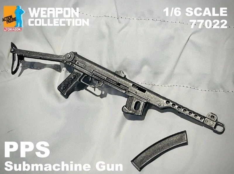 Zbraň pro 1/6 figurky PPS Submachine Gun (Black)