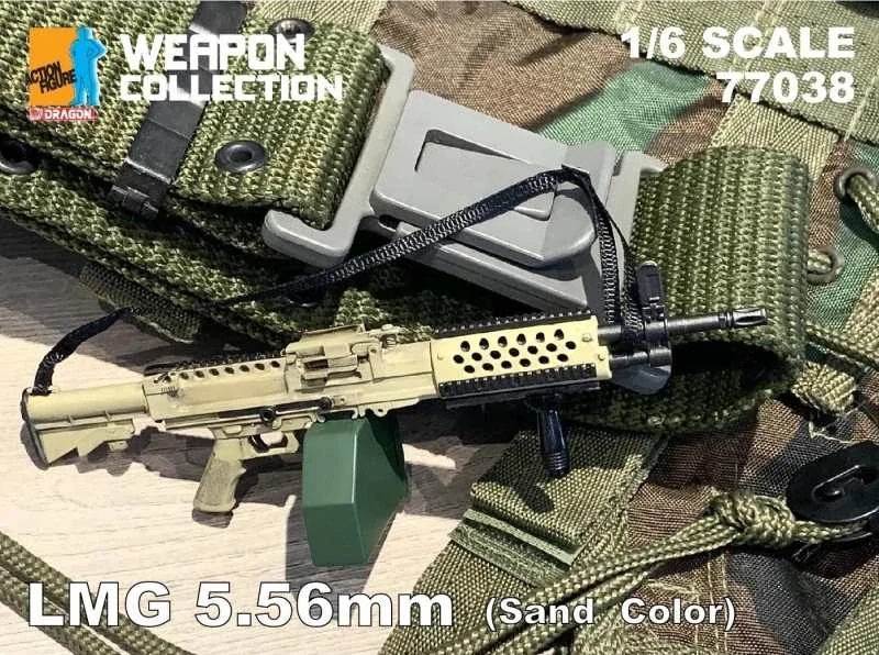 Zbraň pro 1/6 figurky 5,56mm Light Machine Gun (Sand)