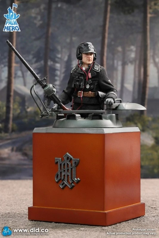 Diorama German Tiger II Tank Diorama (Grey) 1/12 Palm Hero Series