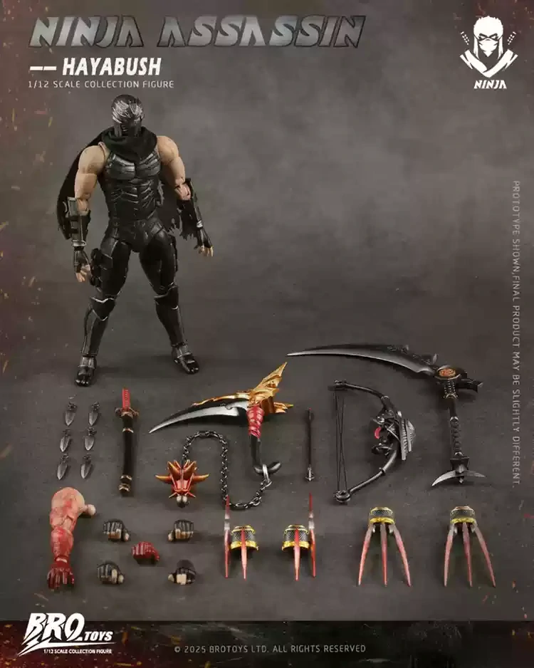 Figurka Ryu Hayabusa (Ninja Assassin) - Ninja Gaiden 1/12 Action Figure