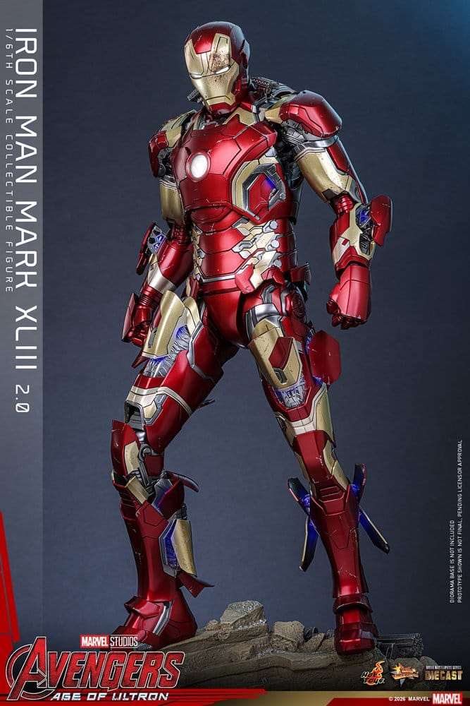 Figurka Iron Man Mark XLIII (2.0) - Avengers: Age of Ultron Movie Masterpiece Diecast Action Figure 1/6
