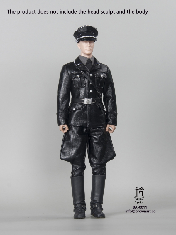 Sada oblečení pro 1/6 figurku WWII German Leather Uniform Set M36 