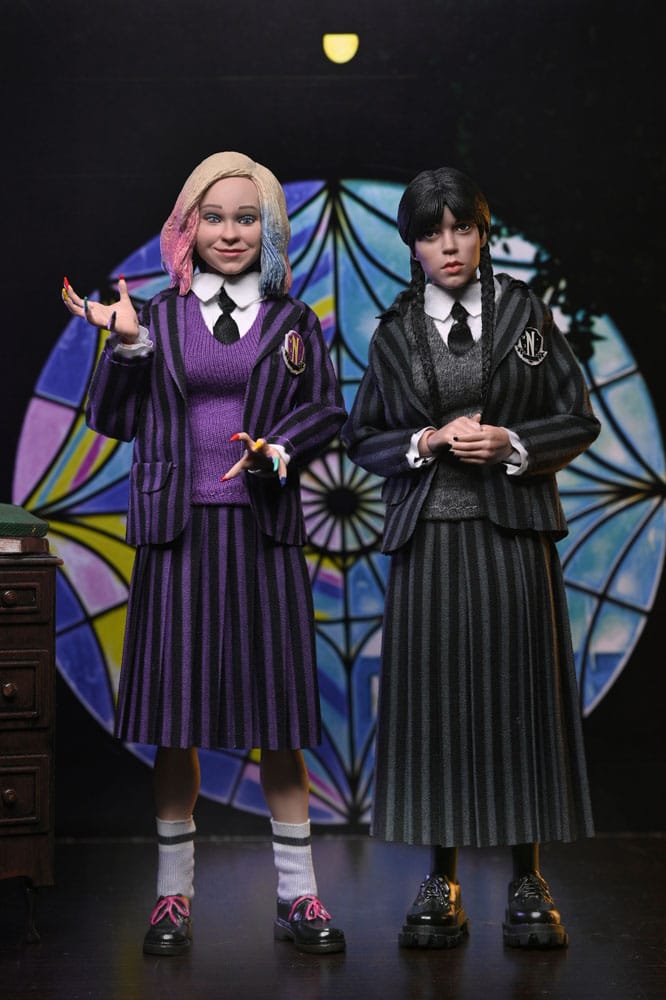 Figurka Wednesday Addams (Nevermore Uniform) and Enid - Wednesday Action Figures 2 Pack