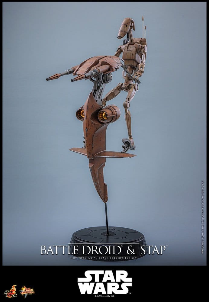 Figurka Battle Droid & STAP - Star Wars: The Phantom Menace Movie Action Figure Set 1/6