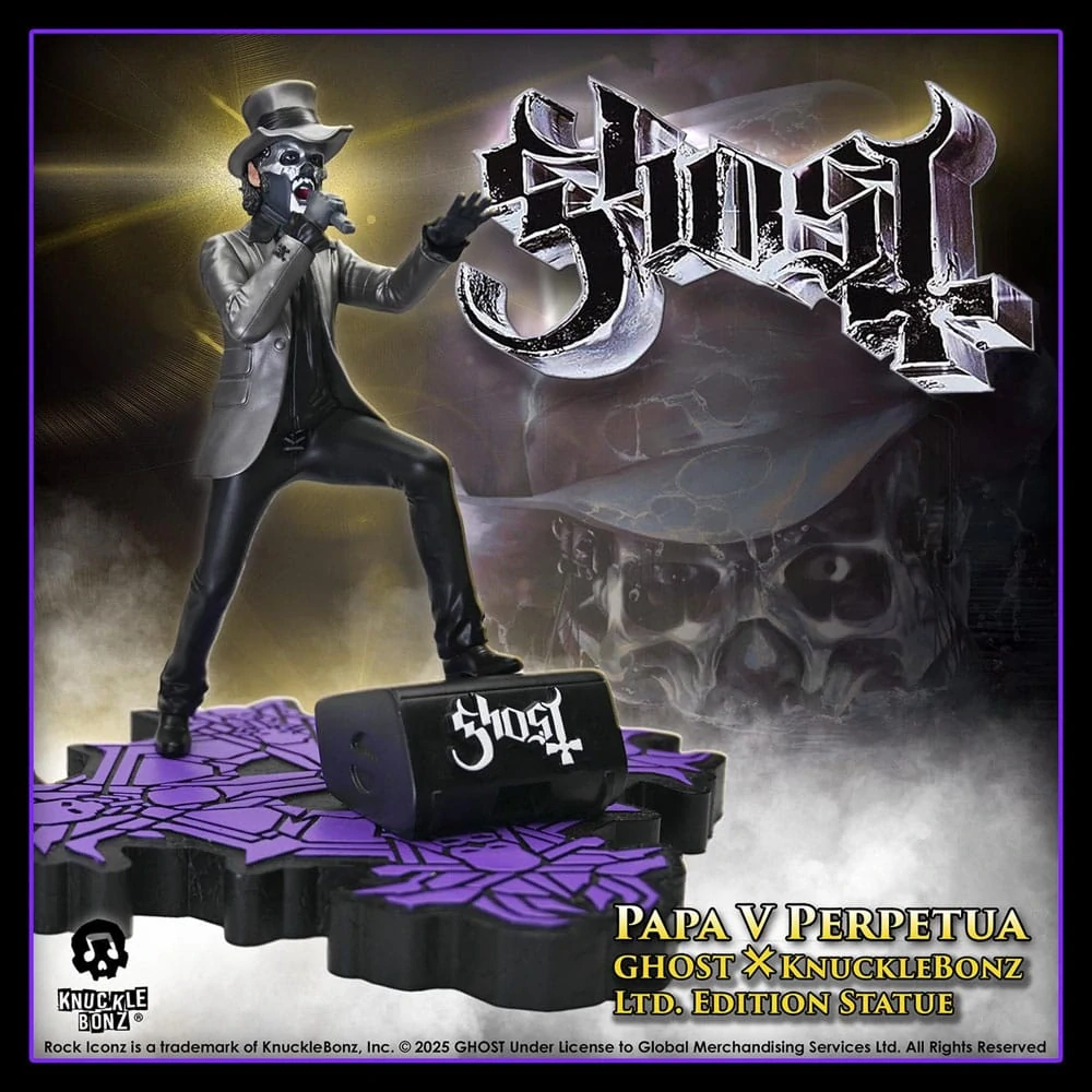 Soška Papa V Perpetua Top Hat - Ghost Rock Iconz Statue
