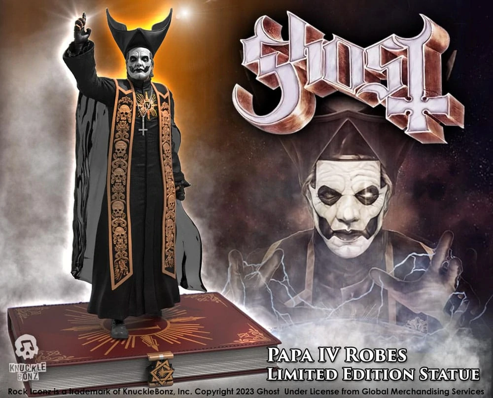 Soška Papa Emeritus IV (Black Robes) - Ghost Rock Iconz Statue 1/9