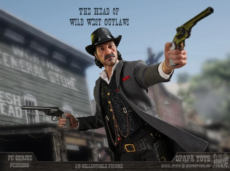 Figurka Dutch Van Der Linde (The Head Wild West Outlaws) - Red Dead Redemption Action Figure 1/6