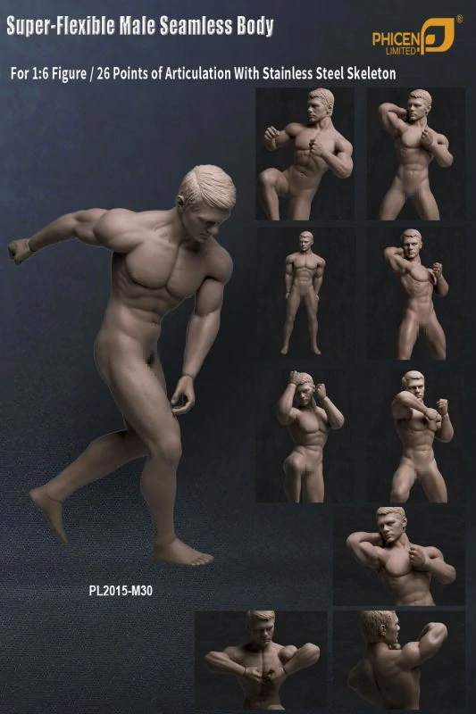 Tělo pro 1/6 figurky Super Flexible Male Seamless Muscular Body