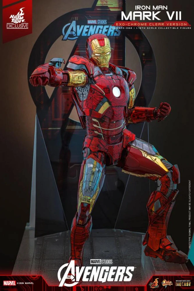 Figurka  Iron Man Mark VII (Exo-Chrome Clear Version) - Avengers 1/6 Exclusive Action Figure 