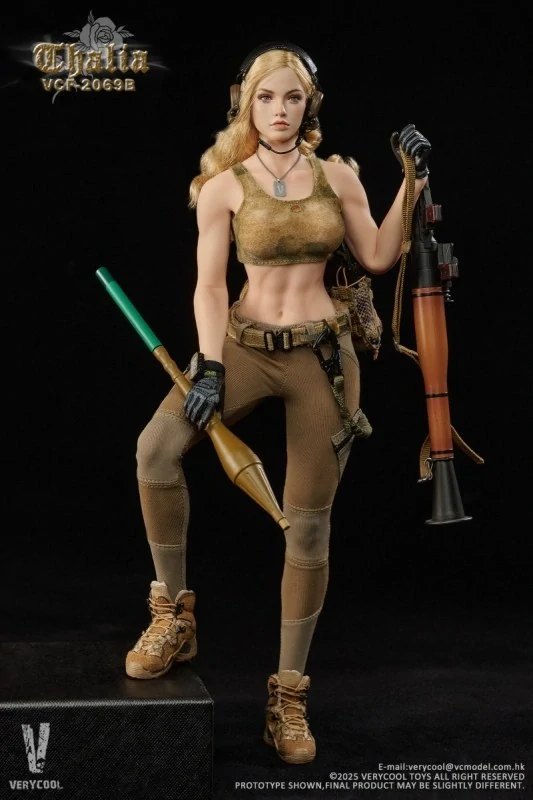 Figurka Thalia (Blonde Hair) - Desert Female Soldier 1/6 Action Figure