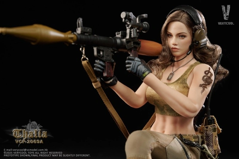 Figurka Thalia (Brown Hair) - Desert Female Soldier 1/6 Action Figure