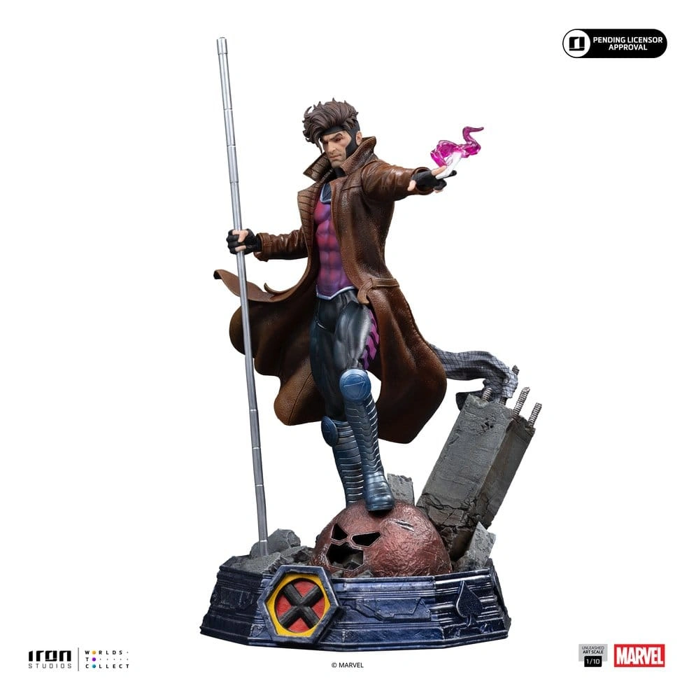Soška Gambit Unleashed - X-Men Art Scale 1/10