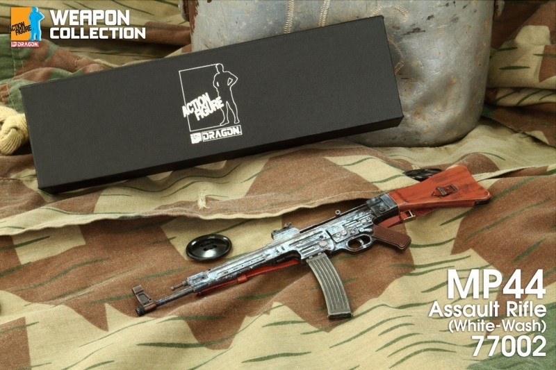 Zbraň pro 1/6 figurky - Sturmgewehr MP44 Assault Rifle White Wash (Grey)