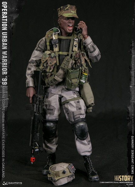 Figurka Gunnery Sergeant Crews - Operation Urban Warrior '99 : Marine Corps Urban Warfare Exercises In Oakland 1/6 Action Figure