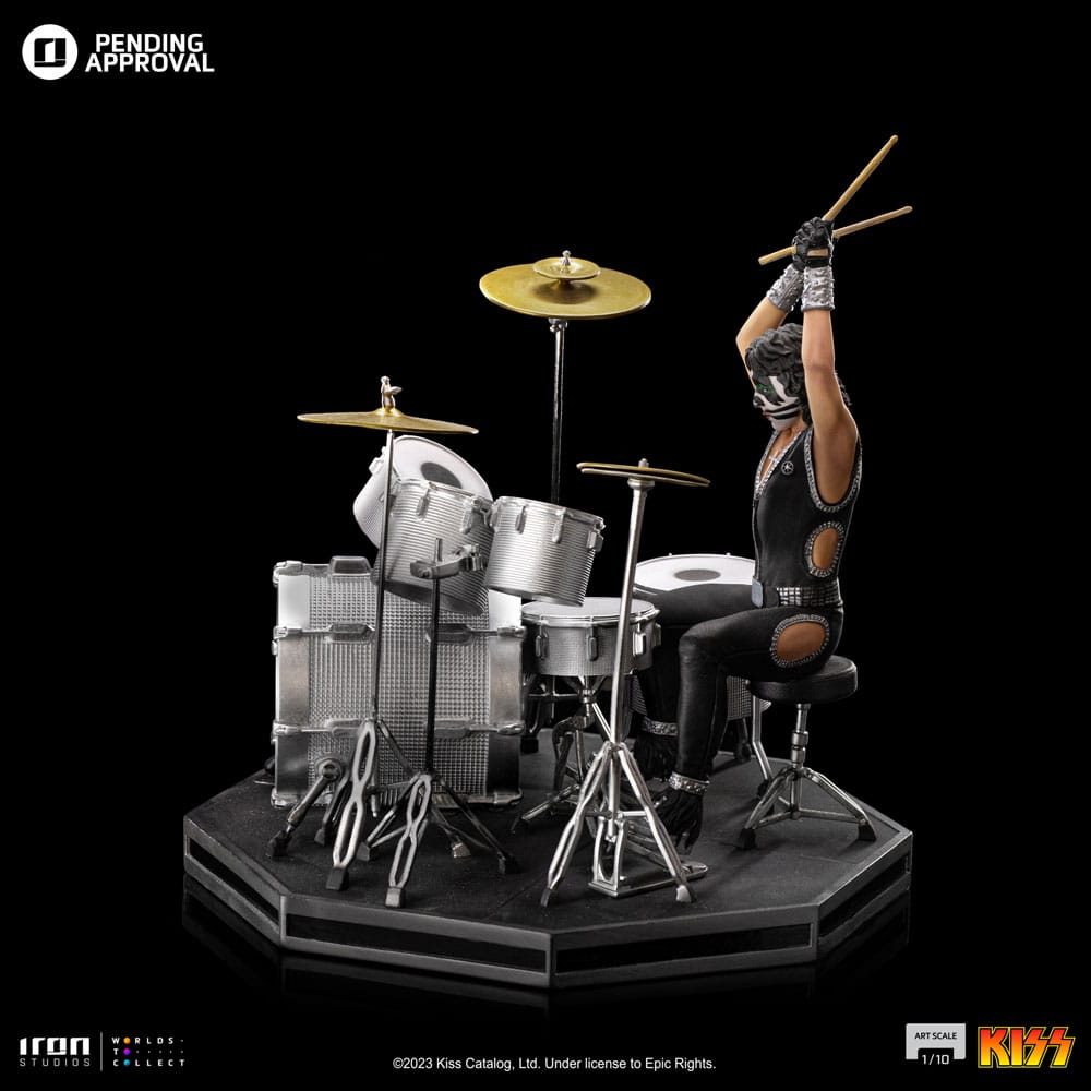 Soška Peter Criss Limited Edtition - Kiss Art Scale Statue 1/10