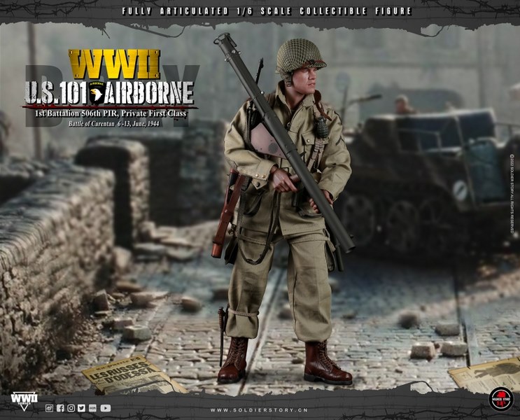 Figurka Private First Class - US 101st Airborne : Battle Of Carentan 6-13 June 1944 1/6 Action Figure