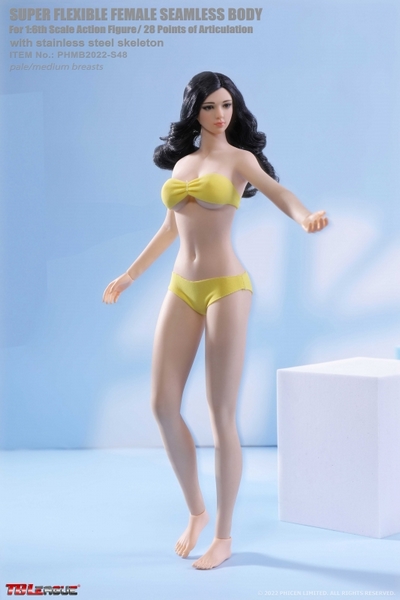 Figurka ženy Caucasian Pale Female Super Flexible Seamless Body (Middle Bust) 1/6