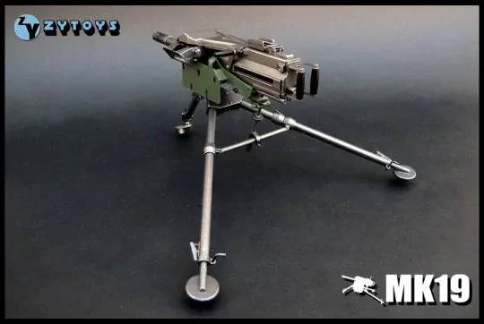 Zbraň pro 1/6 figurky MK19 Grenade Launcher Grey