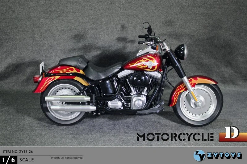 Motocykl pro 1/6 figurky - HD Type Motorcycle (Red)