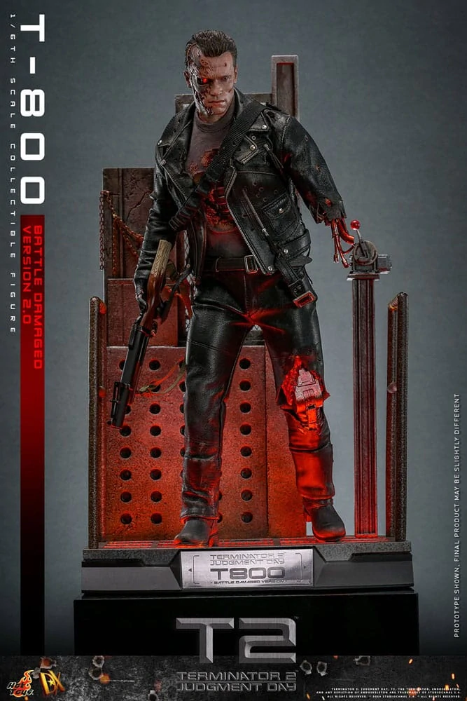 Figurka T-800 Battle Damaged Version 2.0 - Terminator 2 Movie Masterpiece Action Figure 1/6