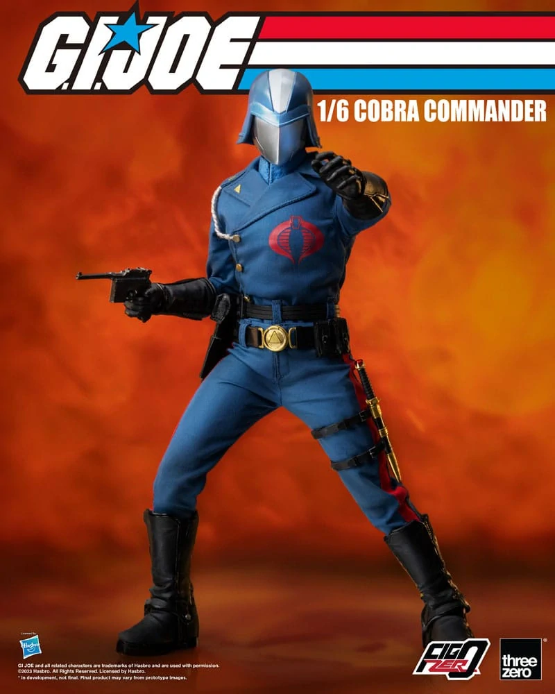 Figurka Cobra Commander - G.I. Joe FigZero Action Figure 1/6