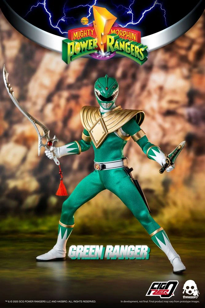 Figurka Green Ranger - Mighty Morphin Power Rangers FigZero Action Figure 1/6